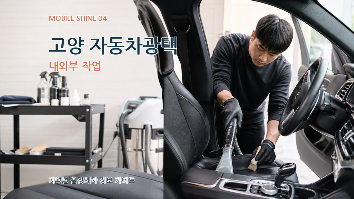고양 자동차광택 내외부 작업
