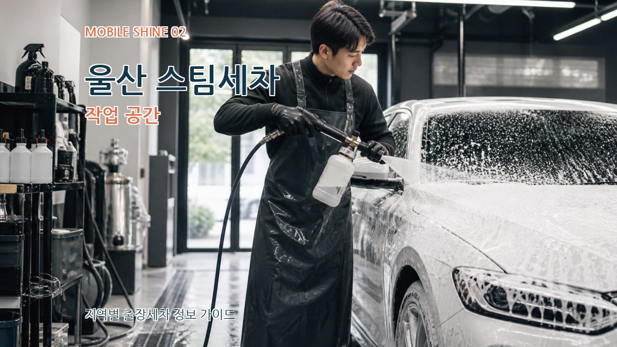 울산 스팀세차 작업 공간