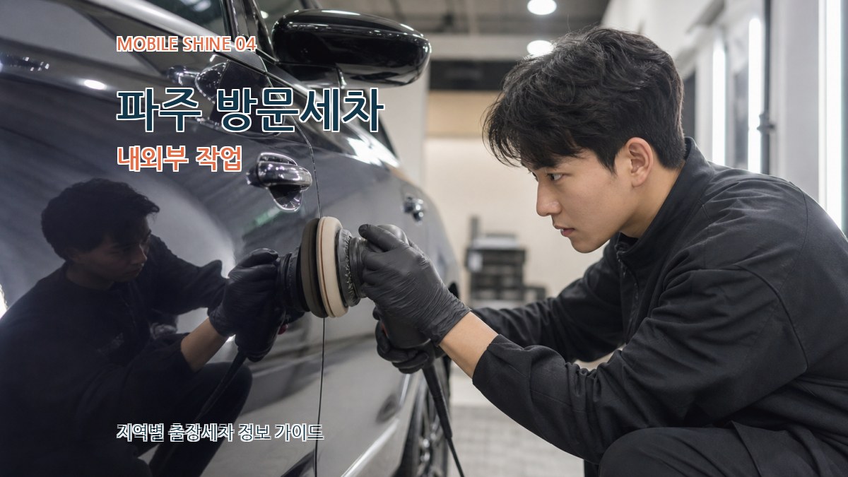 파주 방문세차 내외부 작업